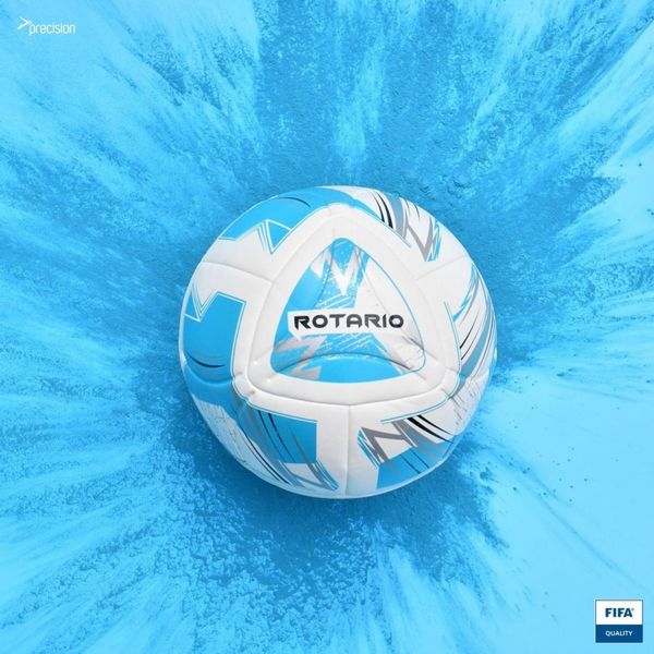 Precision Rotario FIFA Quality Match Football White/Cyan/Black/Silver - 5